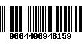 Código de Barras 0664400948159