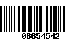 Código de Barras 06654542