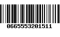 Código de Barras 0665553201511