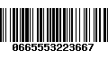 Código de Barras 0665553223667