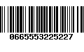 Código de Barras 0665553225227