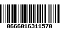 Código de Barras 0666016311570