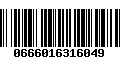 Código de Barras 0666016316049
