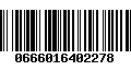 Código de Barras 0666016402278