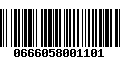 Código de Barras 0666058001101