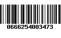 Código de Barras 0666254003473