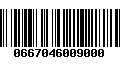 Código de Barras 0667046009000