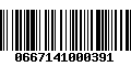 Código de Barras 0667141000391