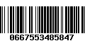 Código de Barras 0667553485847