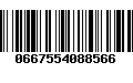 Código de Barras 0667554088566