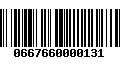 Código de Barras 0667660000131