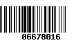 Código de Barras 06678016