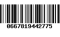 Código de Barras 0667819442775