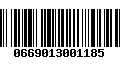 Código de Barras 0669013001185