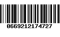 Código de Barras 0669212174727