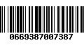 Código de Barras 0669387007387
