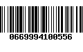 Código de Barras 0669994100556
