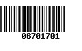 Código de Barras 06701701