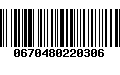 Código de Barras 0670480220306