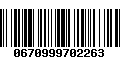 Código de Barras 0670999702263