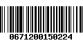 Código de Barras 0671200150224