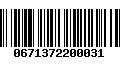 Código de Barras 0671372200031