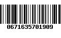 Código de Barras 0671635701909