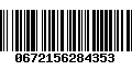 Código de Barras 0672156284353
