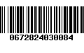 Código de Barras 0672824030084