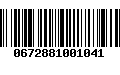 Código de Barras 0672881001041