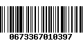 Código de Barras 0673367010397