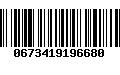 Código de Barras 0673419196680