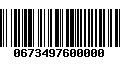 Código de Barras 0673497600000