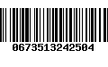 Código de Barras 0673513242504