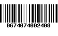 Código de Barras 0674074002408