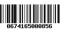 Código de Barras 0674165000856