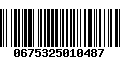 Código de Barras 0675325010487