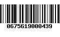 Código de Barras 0675619000439