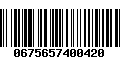 Código de Barras 0675657400420