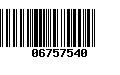 Código de Barras 06757540