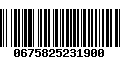 Código de Barras 0675825231900