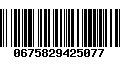 Código de Barras 0675829425077