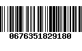 Código de Barras 0676351829180