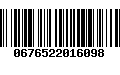 Código de Barras 0676522016098