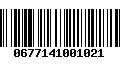 Código de Barras 0677141001021