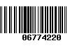 Código de Barras 06774220