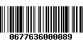 Código de Barras 0677636000089