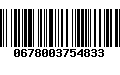 Código de Barras 0678003754833