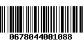 Código de Barras 0678044001088