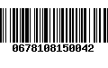 Código de Barras 0678108150042